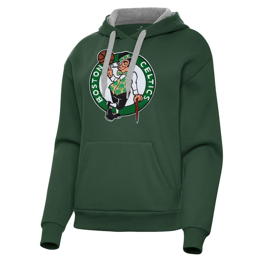 Boston Celtics Antigua Women's Victory Pullover Hoodie Hunter Green - NBA
