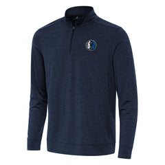 Dallas Mavericks Antigua Bright Quarter-Zip Top Heather Navy - NBA