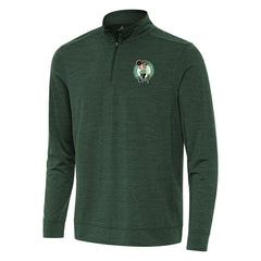 Boston Celtics Antigua Bright Quarter-Zip Top Hunter Green - NBA