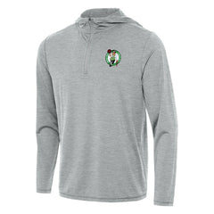 Boston Celtics Antigua Tidy Quarter-Zip Hoodie Heather Gray - NBA