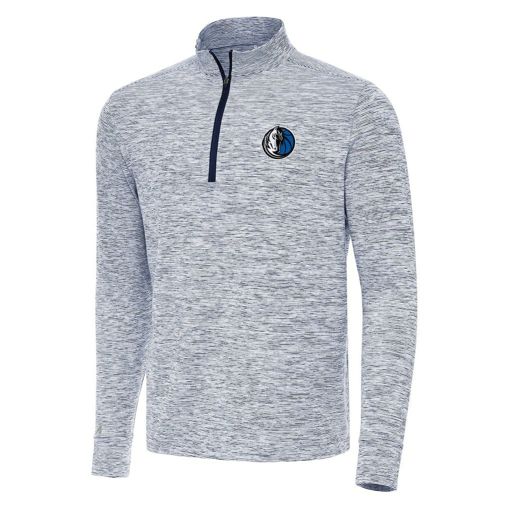 Dallas Mavericks Antigua Cause Quarter-Zip Top Navy - NBA