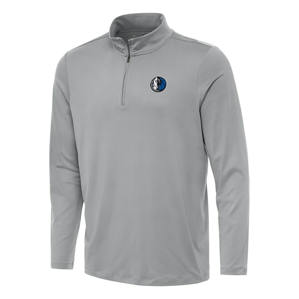 Dallas Mavericks Antigua Reprocess Quarter-Zip Top Gray - NBA