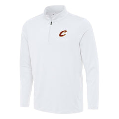 Cleveland Cavaliers Antigua Reprocess Quarter-Zip Top White - NBA