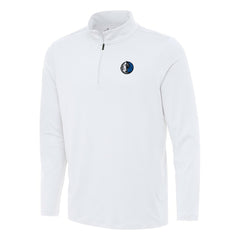 Dallas Mavericks Antigua Reprocess Quarter-Zip Top White - NBA