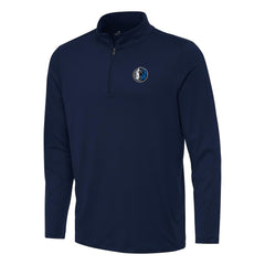 Dallas Mavericks Antigua Reprocess Quarter-Zip Top Navy - NBA
