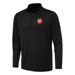 Atlanta Hawks Antigua Reprocess Quarter-Zip Top Black - NBA