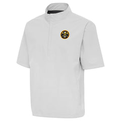 Denver Nuggets Antigua Brisk Quarter-Zip Windbreaker Heather Gray - NBA