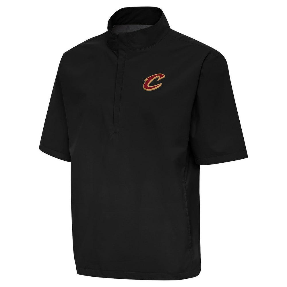 Cleveland Cavaliers Antigua Brisk Quarter-Zip Windbreaker Black - NBA