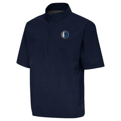 Dallas Mavericks Antigua Brisk Quarter-Zip Windbreaker Navy - NBA