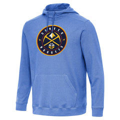 Denver Nuggets Antigua Cloud Pullover Hoodie Heather Blue - NBA