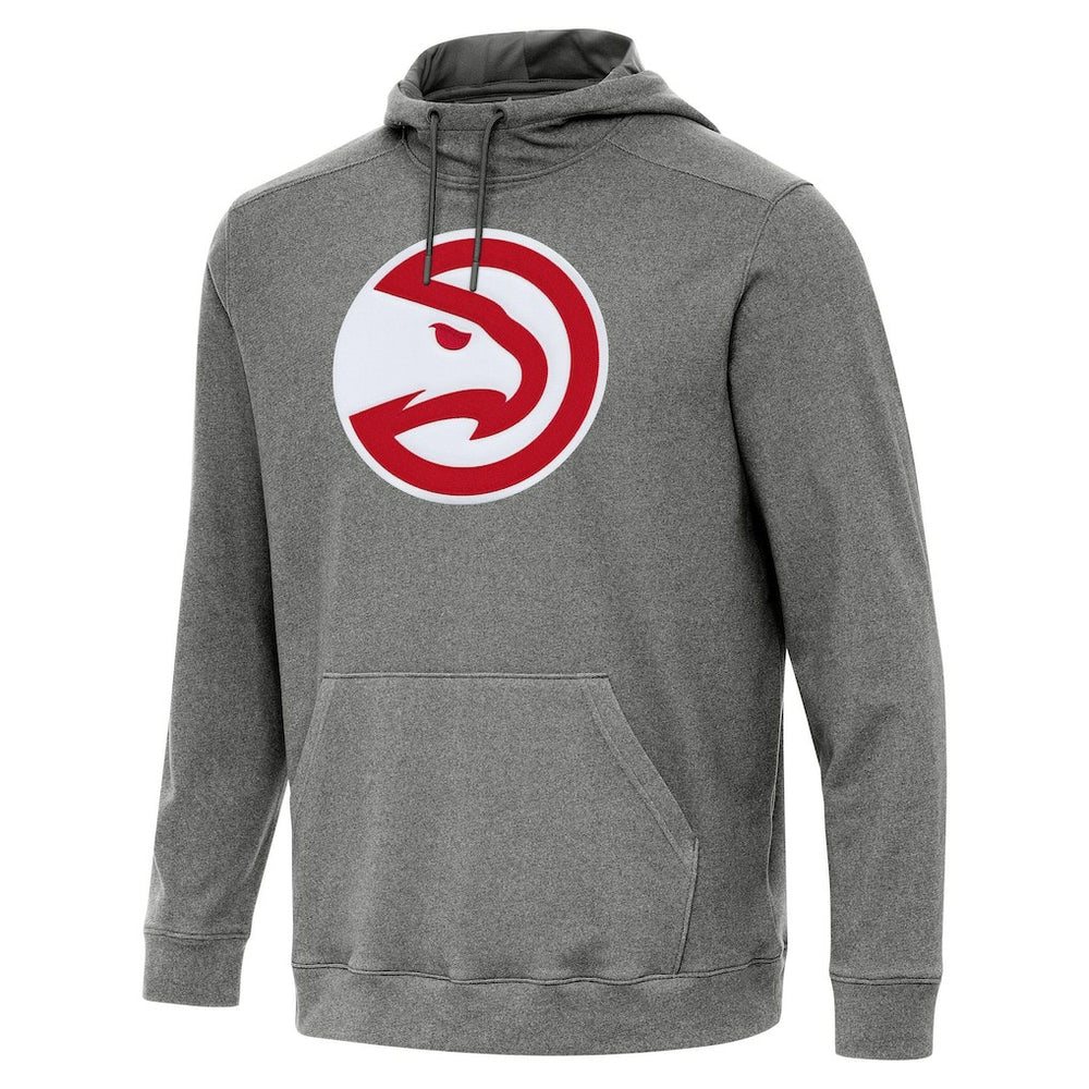 Atlanta Hawks Antigua Cloud Pullover Hoodie Heather Black - NBA