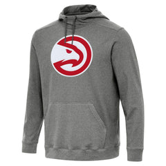 Atlanta Hawks Antigua Cloud Pullover Hoodie Heather Black - NBA