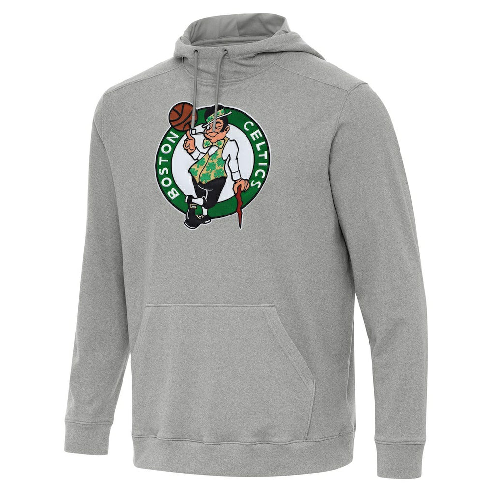 Boston Celtics Antigua Cloud Pullover Hoodie Heather Gray - NBA
