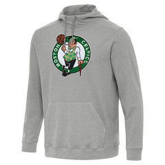 Boston Celtics Antigua Cloud Pullover Hoodie Heather Gray - NBA