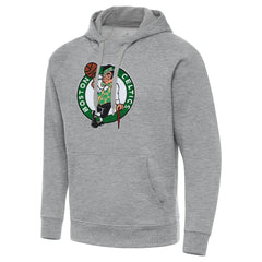 Boston Celtics Antigua Big & Tall Victory Raglan Pullover Hoodie Heather Gray - NBA
