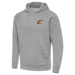 Cleveland Cavaliers Antigua Big & Tall Victory Raglan Pullover Hoodie Heather Gray - NBA