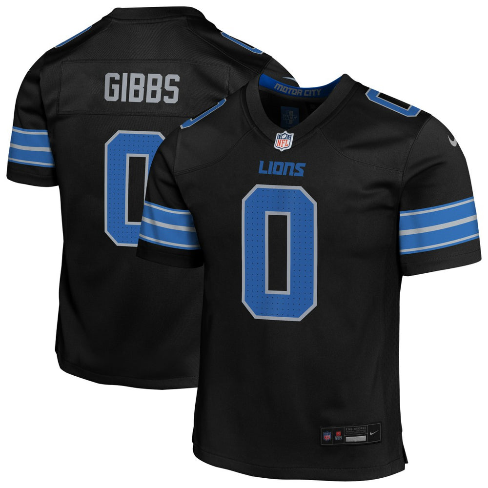 Jahmyr Gibbs Detroit Lions Youth Game Jersey Black | Nike for Sale