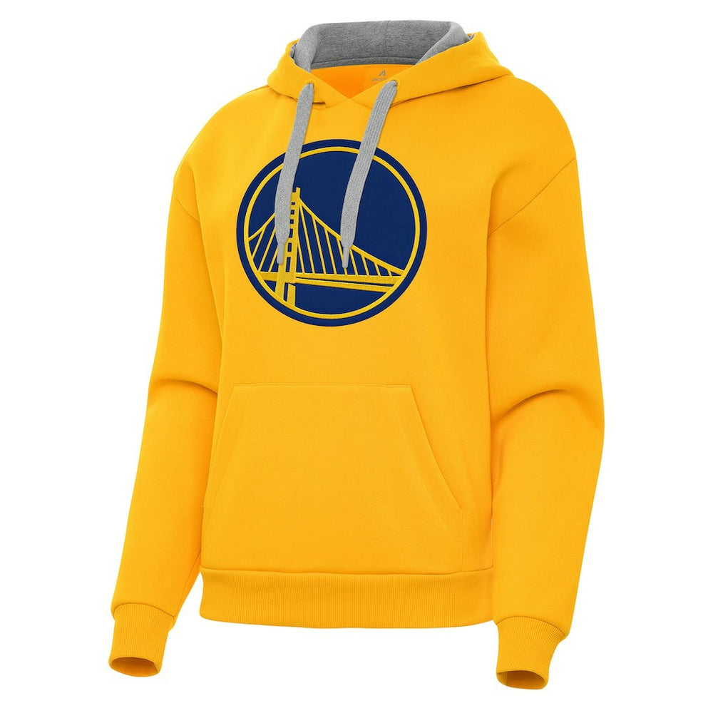 Golden State Warriors Antigua Women's Victory Pullover Hoodie Gold - NBA