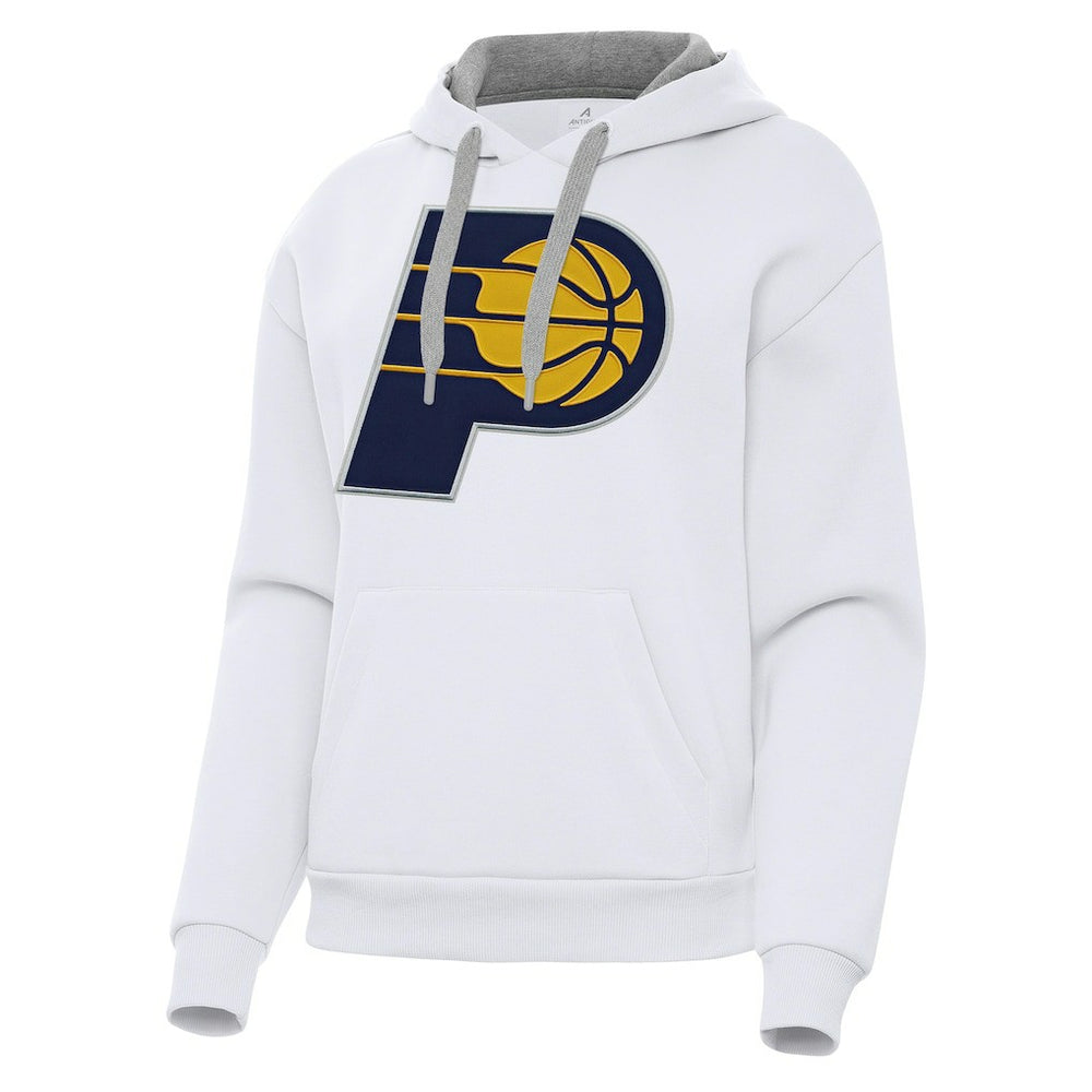 Indiana Pacers Antigua Women's Victory Pullover Hoodie White - NBA