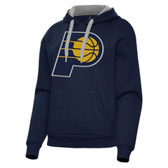 Indiana Pacers Antigua Women's Victory Pullover Hoodie Navy - NBA