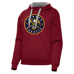 Denver Nuggets Antigua Women's Victory Pullover Hoodie Red - NBA