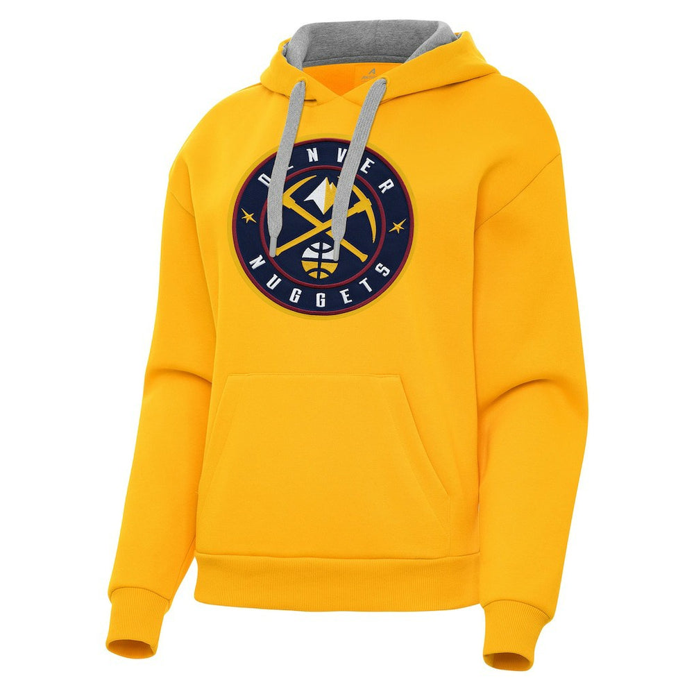 Denver Nuggets Antigua Women's Victory Pullover Hoodie Gold - NBA