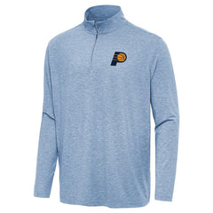 Indiana Pacers Antigua Hunk Quarter-Zip Top Heather Aqua - NBA