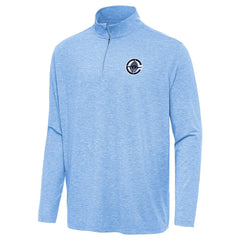 LA Clippers Antigua Hunk Quarter-Zip Top Heather Powder Blue - NBA