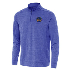 Golden State Warriors Antigua Bright Quarter-Zip Top Heather Royal - NBA
