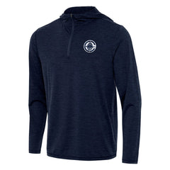 LA Clippers Antigua Tidy Quarter-Zip Hoodie Heather Navy - NBA