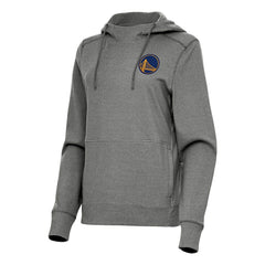 Golden State Warriors Antigua Women's Justice Pullover Hoodie Heather Charcoal - NBA