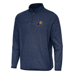 Indiana Pacers Antigua Certain Quarter-Zip Tri-Blend Sweatshirt Heather Navy - NBA