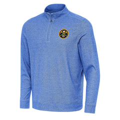 Denver Nuggets Antigua Subtle Quarter-Zip Sweatshirt Heather Royal - NBA