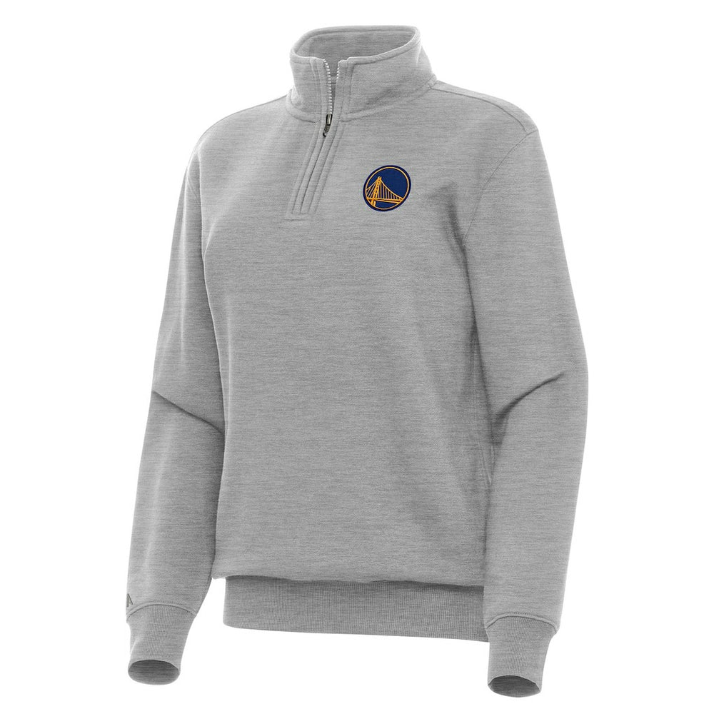 Golden State Warriors Antigua Women's Victory Quarter-Zip Sweatshirt Heather Gray - NBA