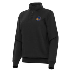 Golden State Warriors Antigua Women's Victory Quarter-Zip Sweatshirt Black - NBA