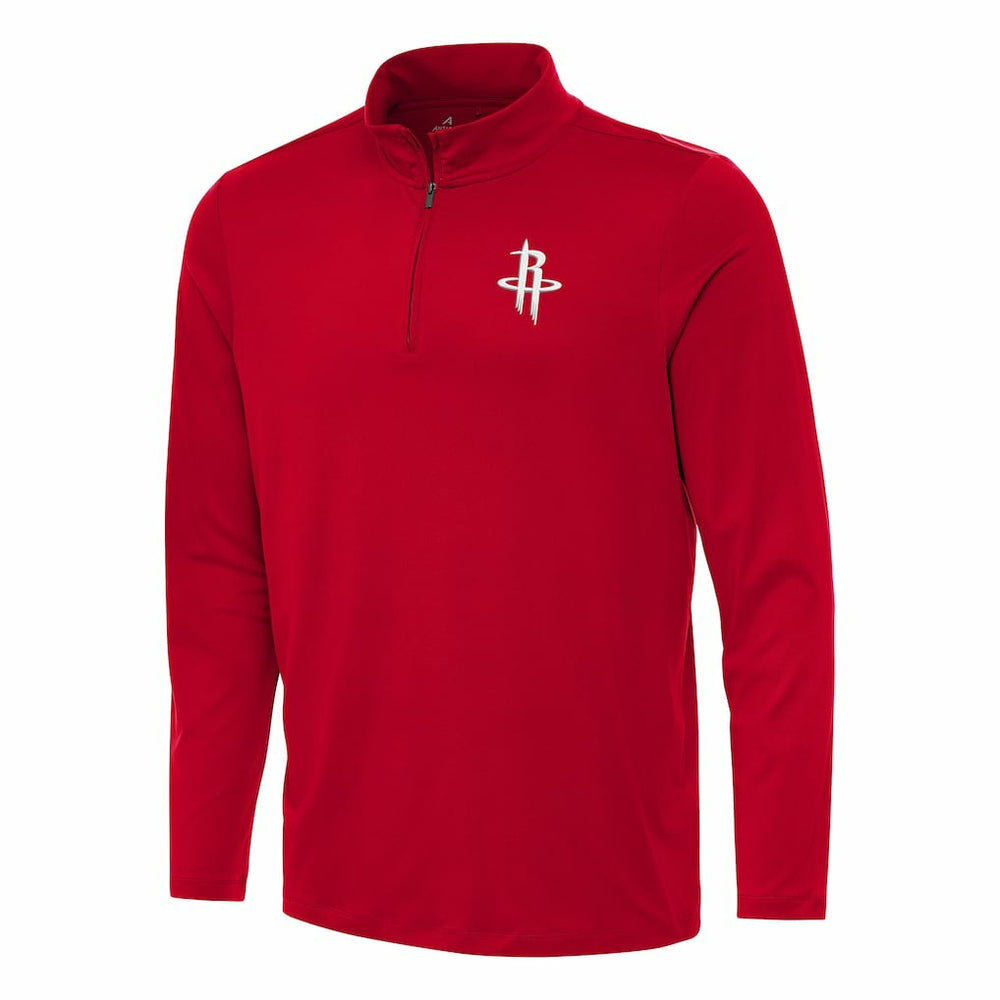 Houston Rockets Antigua Reprocess Quarter-Zip Top Red - NBA