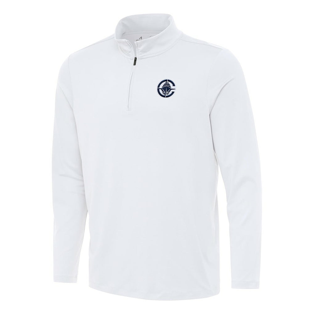 LA Clippers Antigua Reprocess Quarter-Zip Top White - NBA
