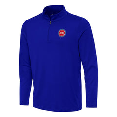 Detroit Pistons Antigua Reprocess Quarter-Zip Top Blue - NBA