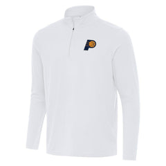 Indiana Pacers Antigua Intent Quarter-Zip Top White - NBA