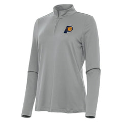 Indiana Pacers Antigua Women's Reprocess Quarter-Zip Top Gray - NBA