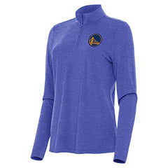 Golden State Warriors Antigua Women's Bright Quarter-Zip Top Heather Royal - NBA