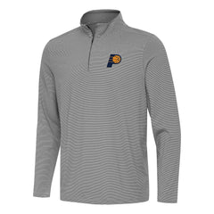 Indiana Pacers Antigua Twine Quarter-Zip Top Black - NBA