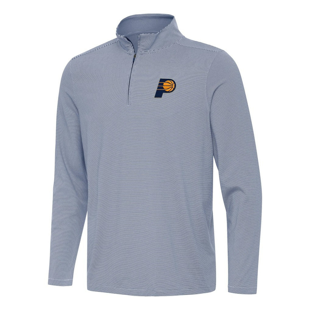 Indiana Pacers Antigua Twine Quarter-Zip Top Navy - NBA