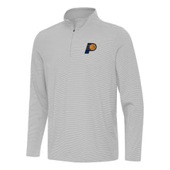 Indiana Pacers Antigua Twine Quarter-Zip Top Gray - NBA