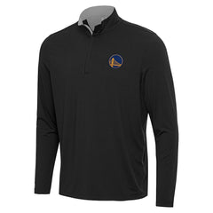 Golden State Warriors Antigua Content Quarter-Zip Top Black/Gray - NBA