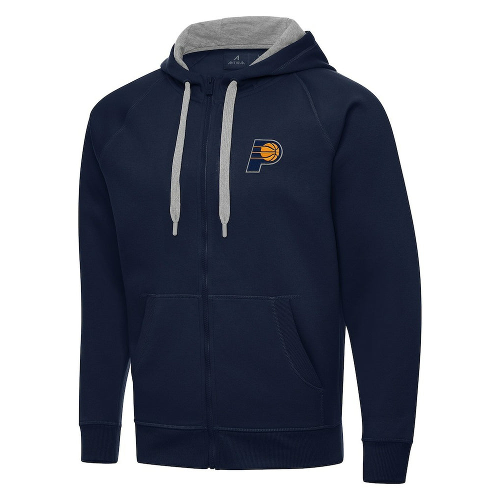 Indiana Pacers Antigua Big & Tall Victory Full-Zip Hoodie Jacket Navy - NBA
