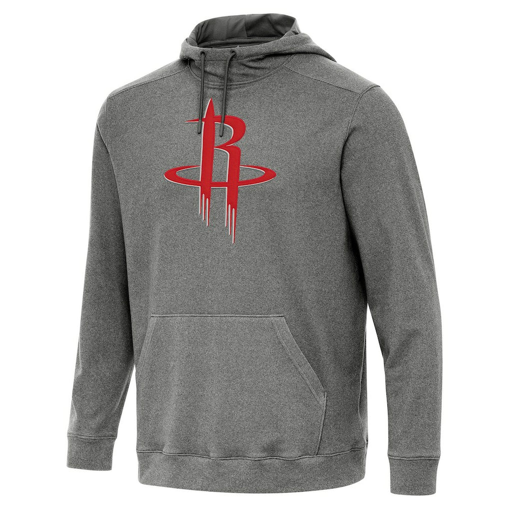 Houston Rockets Antigua Cloud Pullover Hoodie Heather Black - NBA