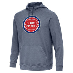 Detroit Pistons Antigua Cloud Pullover Hoodie Heather Navy - NBA