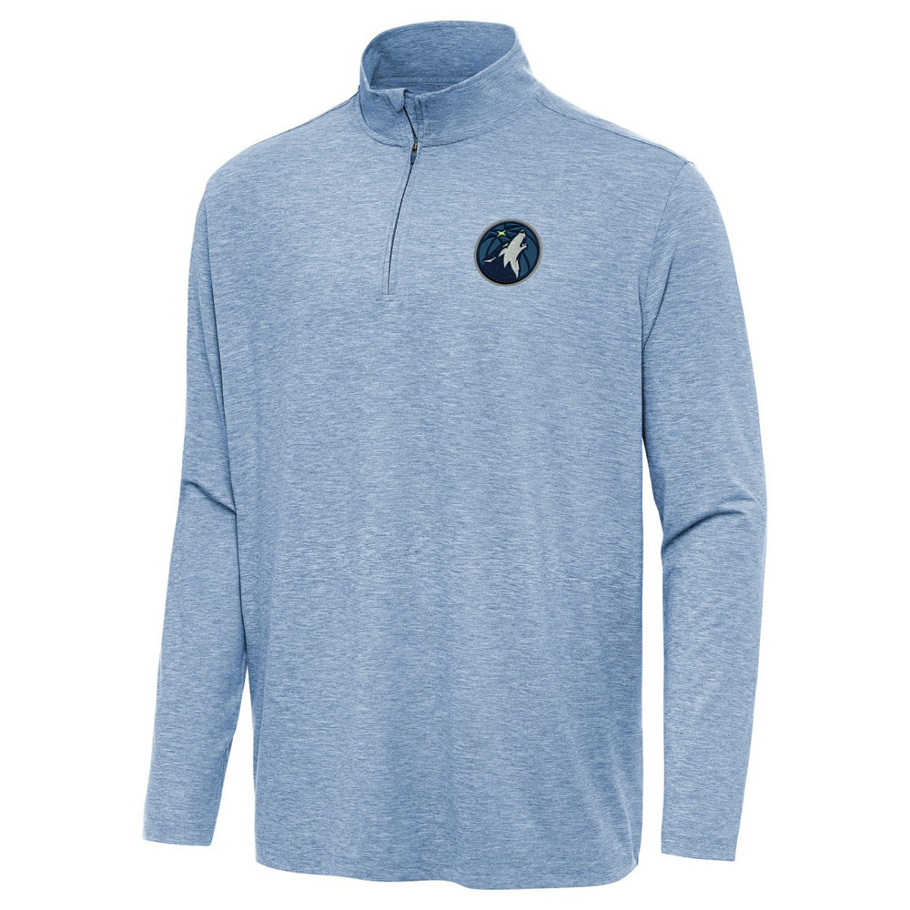Minnesota Timberwolves Antigua Hunk Quarter-Zip Top Heather Blue - NBA