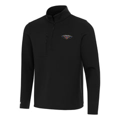 New Orleans Pelicans Antigua Insider Quarter-Zip Top Black - NBA